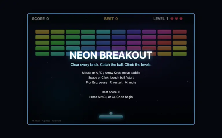 Beam 1.0: Playable Breakout