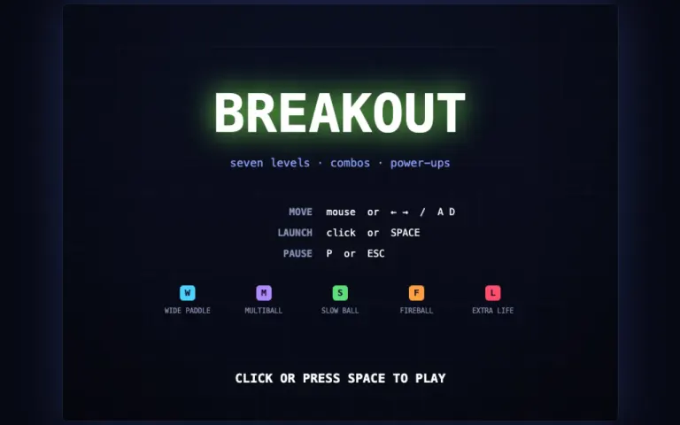 Claude Fable 5.1: Playable Breakout