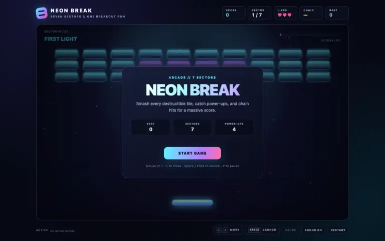 MiniMax M3.1 Flash: Playable Breakout