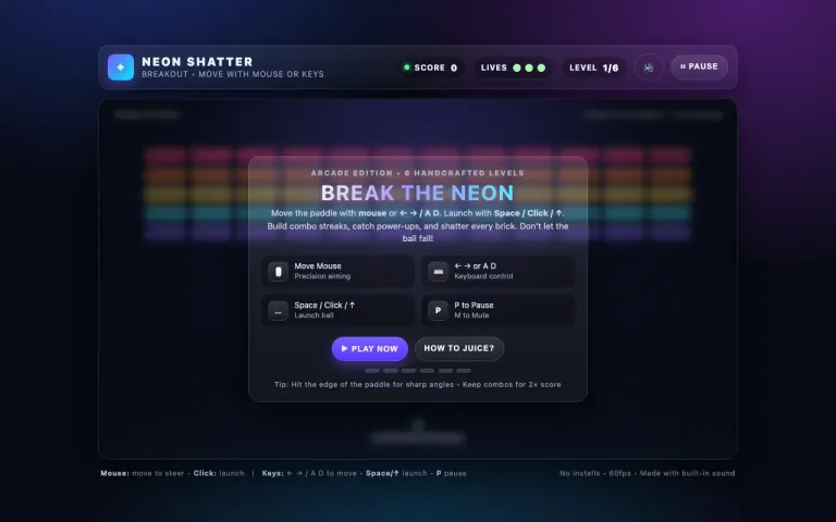 Muse Spark Open: Playable Breakout
