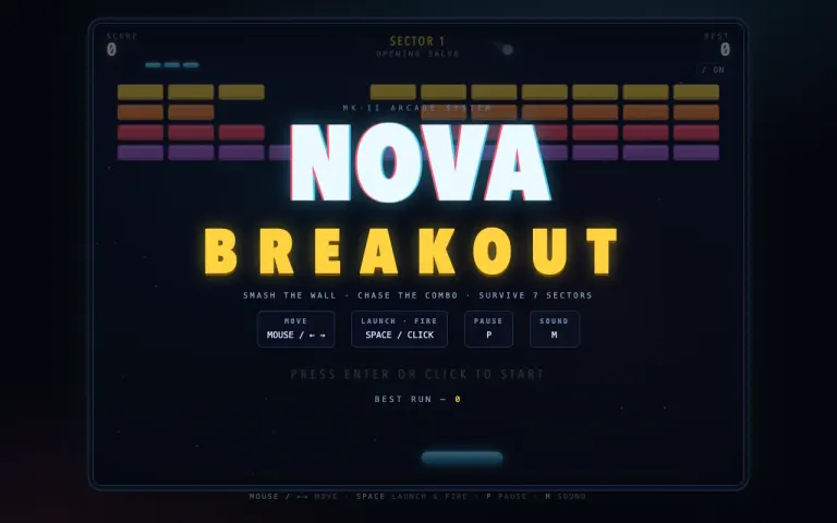 Qwen3.8 Max (0902): Playable Breakout