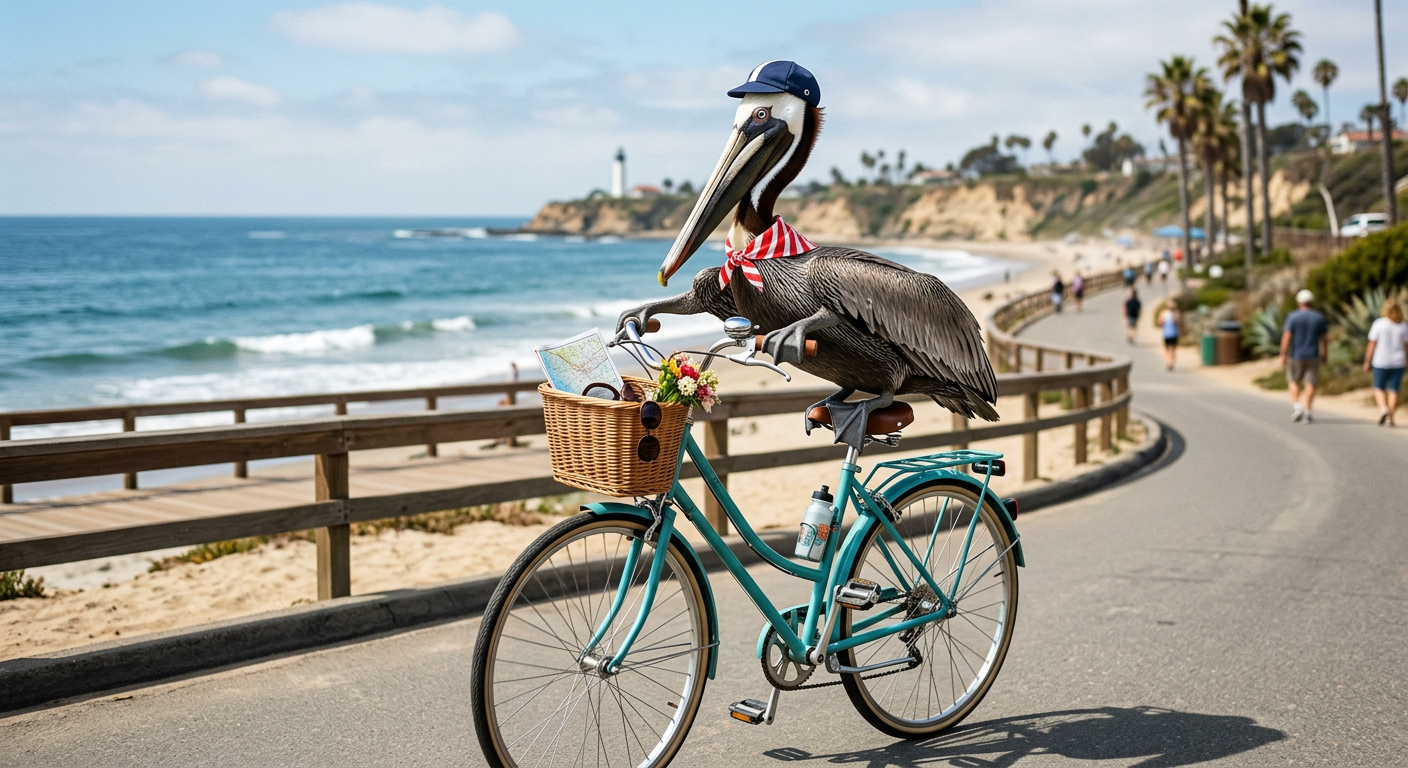 Nano Banana 2: Pelican riding a bicycle (image models)