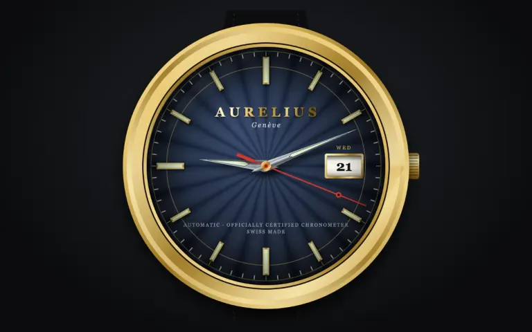Claude Sonnet 5.5: Wristwatch that shows the current time