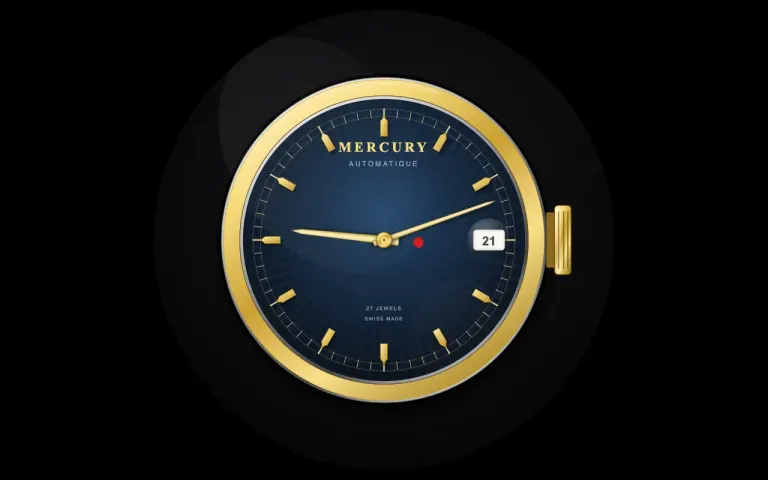Mercury 3: Wristwatch that shows the current time