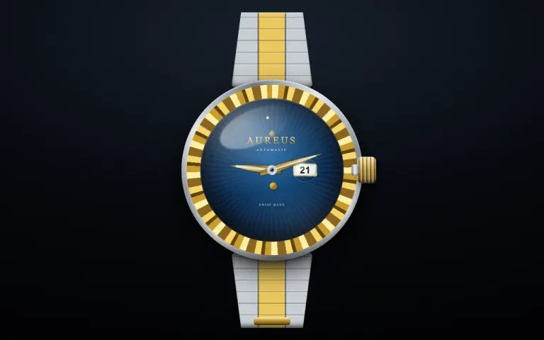 Mistral Large 4: Wristwatch that shows the current time