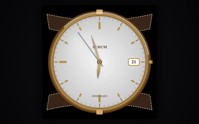 Nemotron 3.5 Super VL: Wristwatch that shows the current time