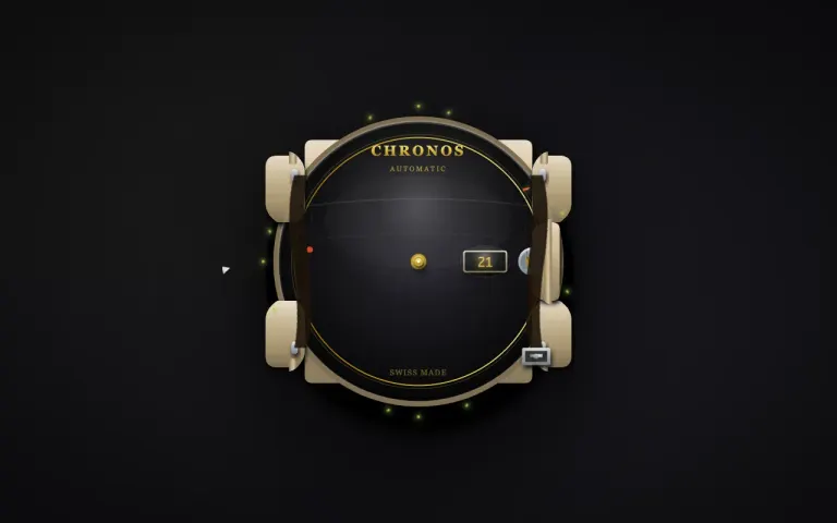 Nemotron 3 Ultra: Wristwatch that shows the current time