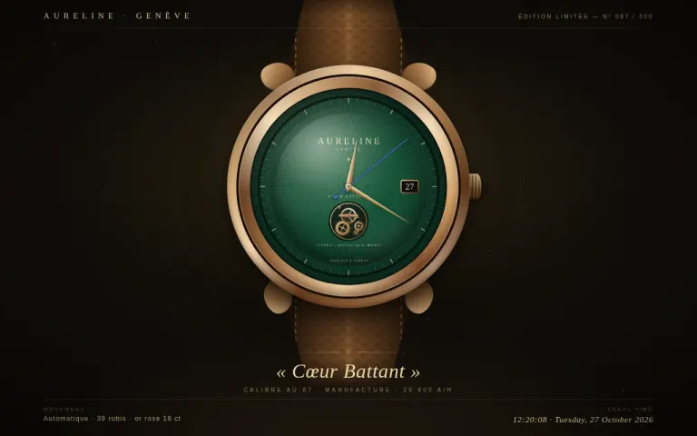 Qwen3.8 Max (0902): Wristwatch that shows the current time