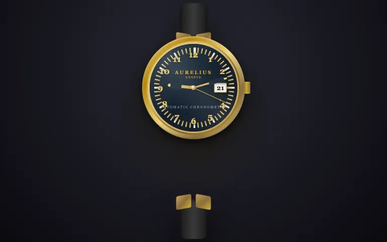 Step 5 Preview: Wristwatch that shows the current time