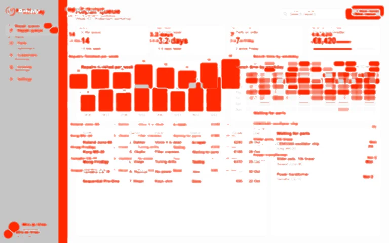 Where Muse Spark Open's rebuild differs from the original, in red